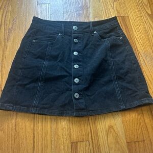American Eagle Outfitters Black A-line Mini Skirt